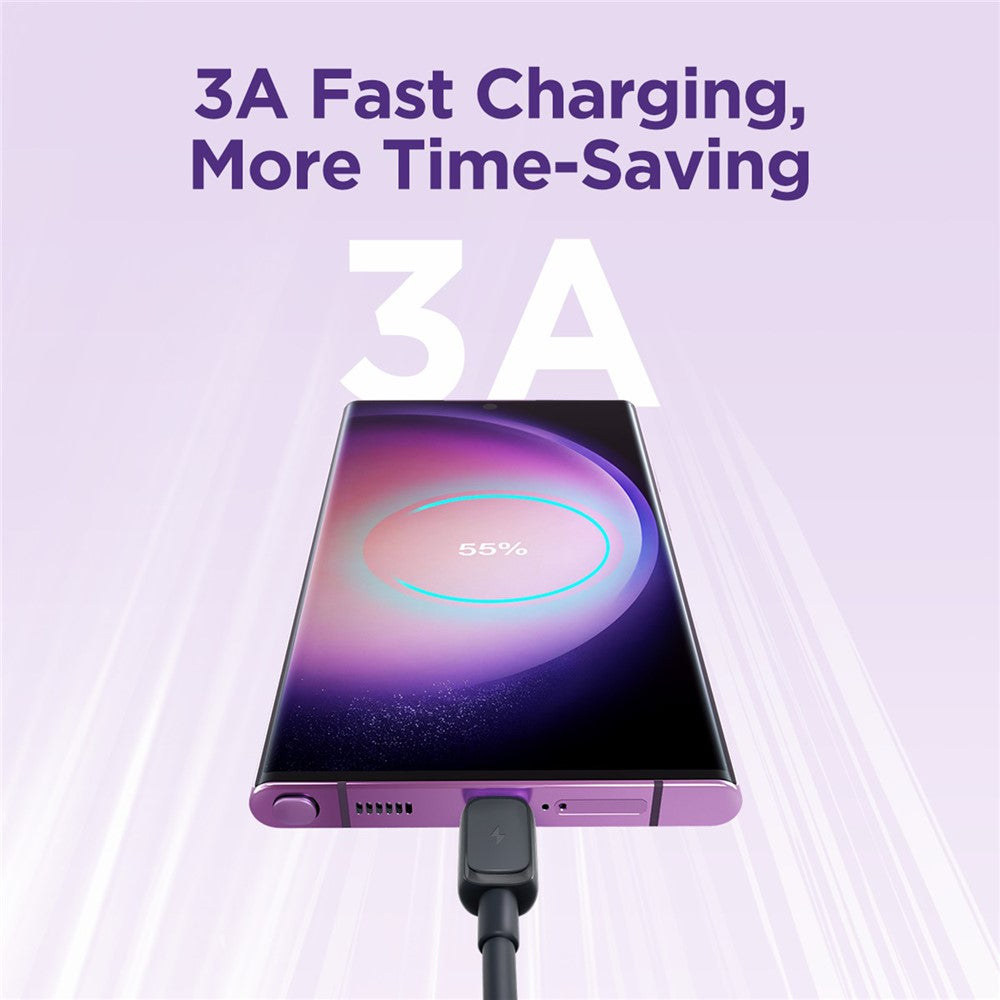 JOYROOM S-AC027A14 Multi-Color Series for iPhone 16-15 Series 1.2m 3A USB-A to Type-C Data Cable TPE Fast Charging Cord