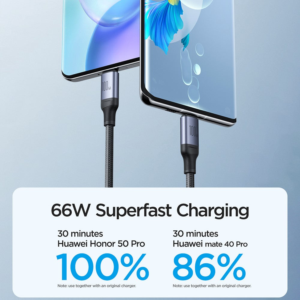JOYROOM SA21-2T3 Speedy Series for iPhone 15 Series 1.5m Multi Fast Charging Cable 100W USB-A+Type-C to iP+Type-C+Micro Nylon Braided Charging Cord