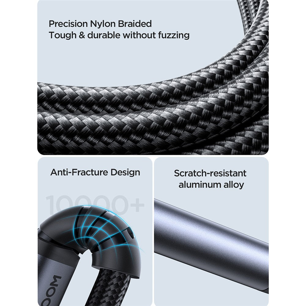 JOYROOM SY-A07 for iPhone 15 Series AUX Audio Cable Type-C to 3.5mm 1.2m Audio Adapter Hi-Fi Headphone Car Stereo Cord