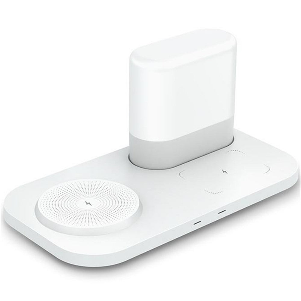 Wireless Charging Station with Night Light – Phone & Earphone Charging, Gift-Ready