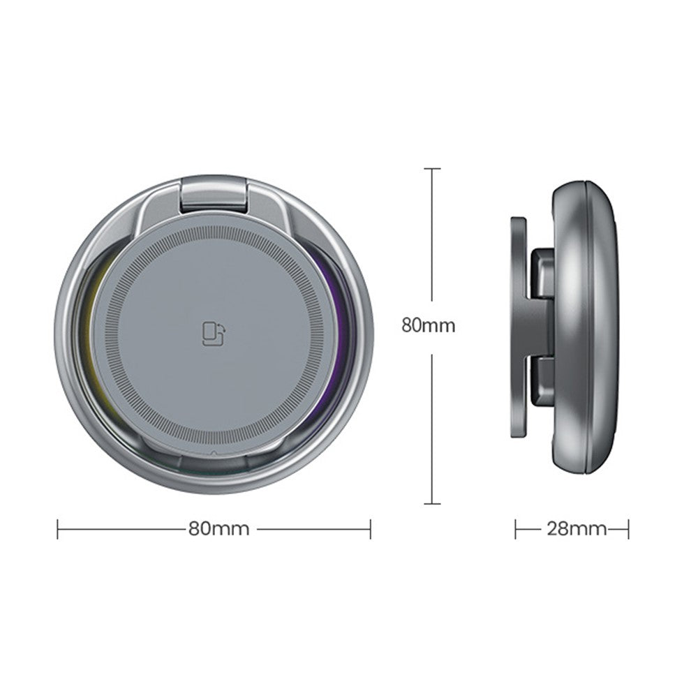 3-in-1 MagSafe Wireless Charging Stand – Zinc Alloy Build, Dynamic LED