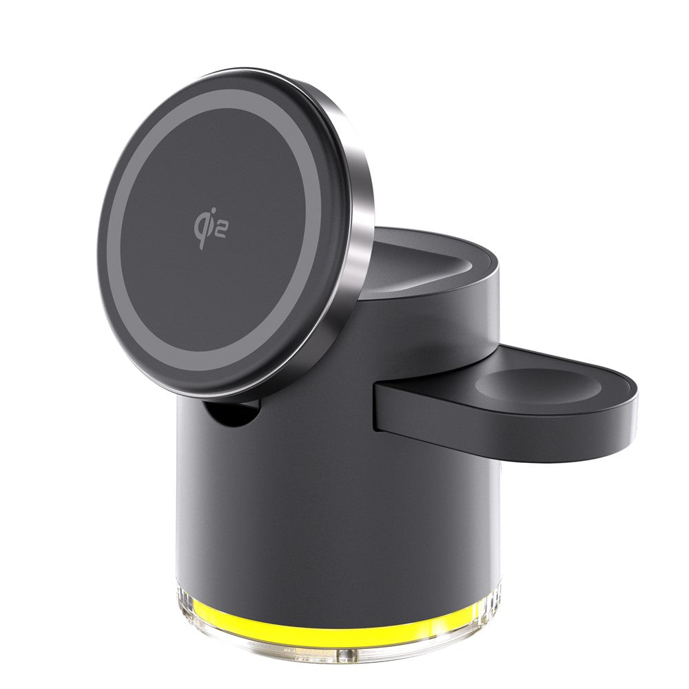 Qi2 Foldable Wireless Charging Stand with Retractable Watch Bracket