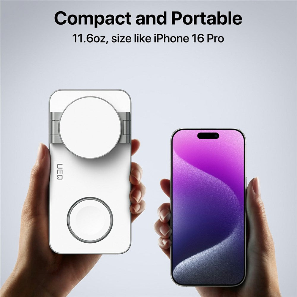 3-in-1 Foldable MagSafe Wireless Charging Stand – for iPhone, Apple Watch & AirPods