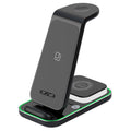 3-in-1 Dual-Coil Wireless Charger with Night Light – for iPhone, Apple Watch & AirPods