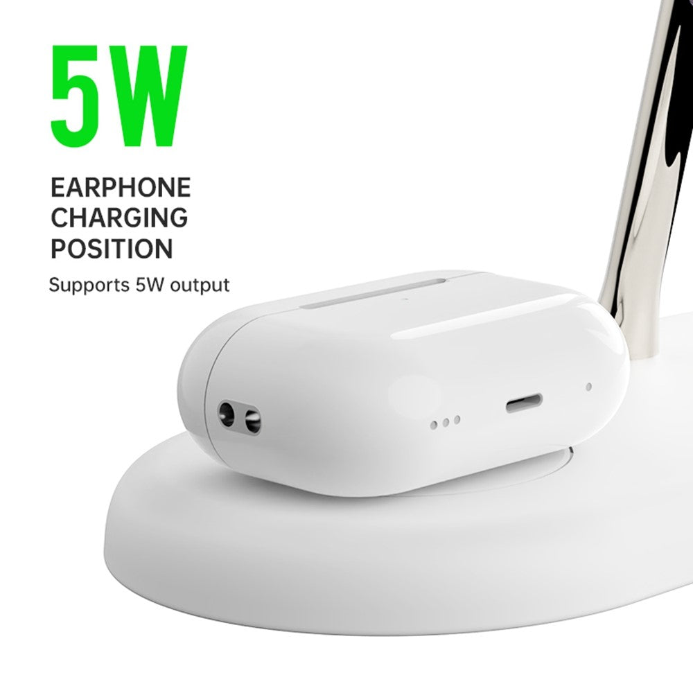 3-in-1 Magnetic Wireless Charging Dock with Night Light – Phone, Watch & AirPods