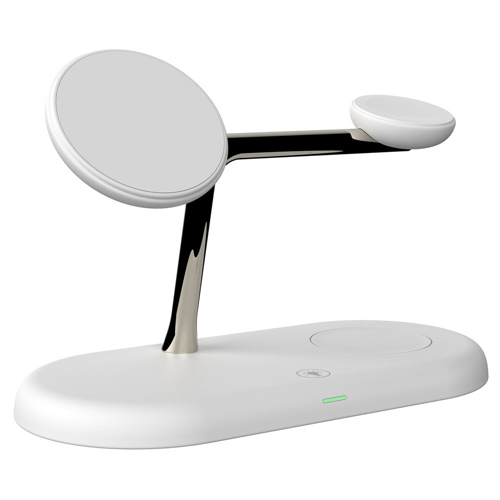 3-in-1 Magnetic Wireless Charging Dock with Night Light – Phone, Watch & AirPods