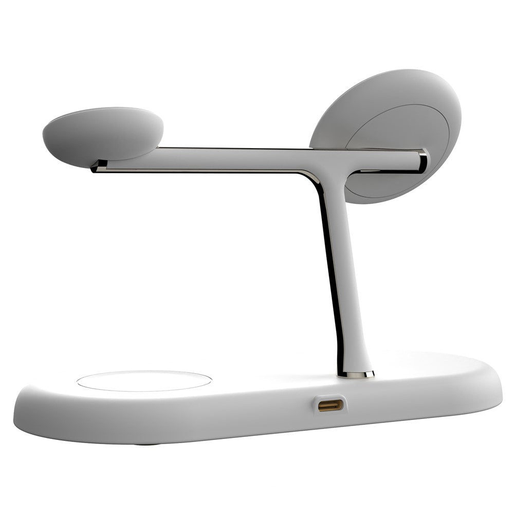 3-in-1 Magnetic Wireless Charging Dock with Night Light – Phone, Watch & AirPods