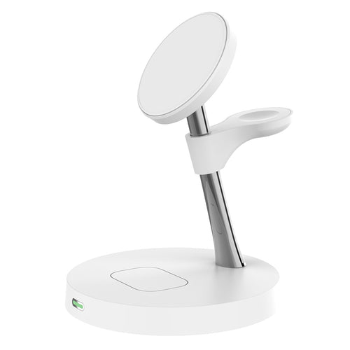 3-in-1 Magnetic Wireless Charging Station with Night Light – Phone, Watch & AirPods