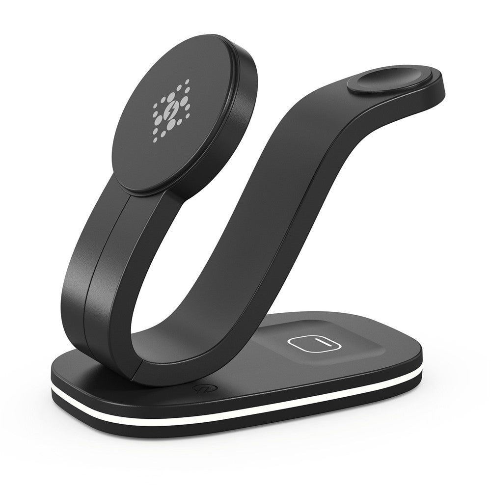 3-in-1 Wireless Charger with Night Light – Phone, Watch & Earbuds (Standard Edition)