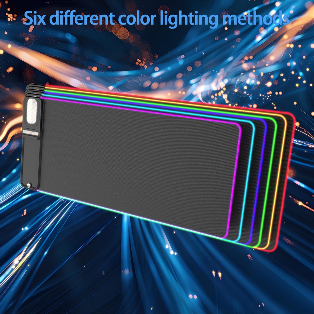 15W Wireless Charging Mouse Pad – Foldable, LED Illuminated