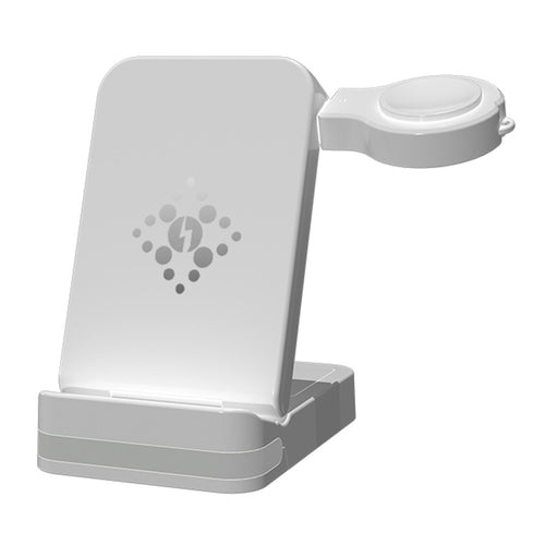 3-in-1 Foldable Wireless Charger with Night Light – for Phone, Earbuds & Samsung Galaxy Watch