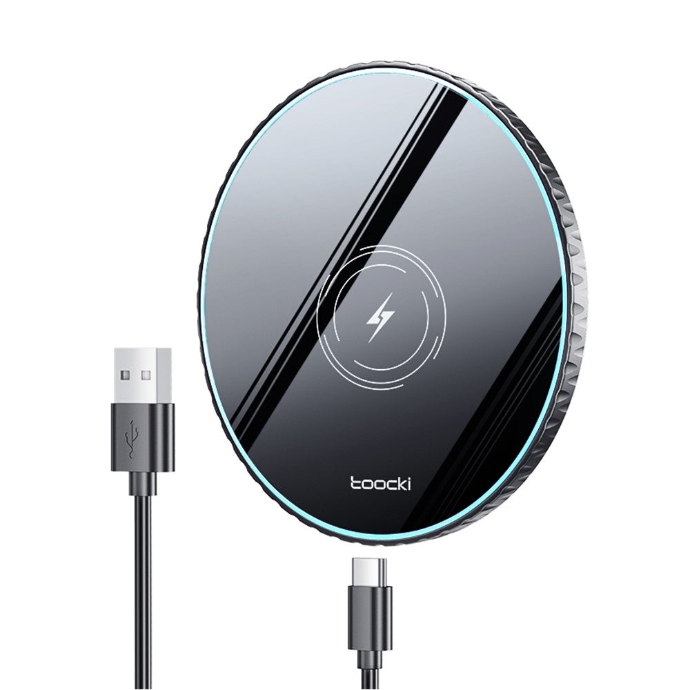 TOOCKI Ultra-Thin Wireless Charging Pad – 15W Fast Charging