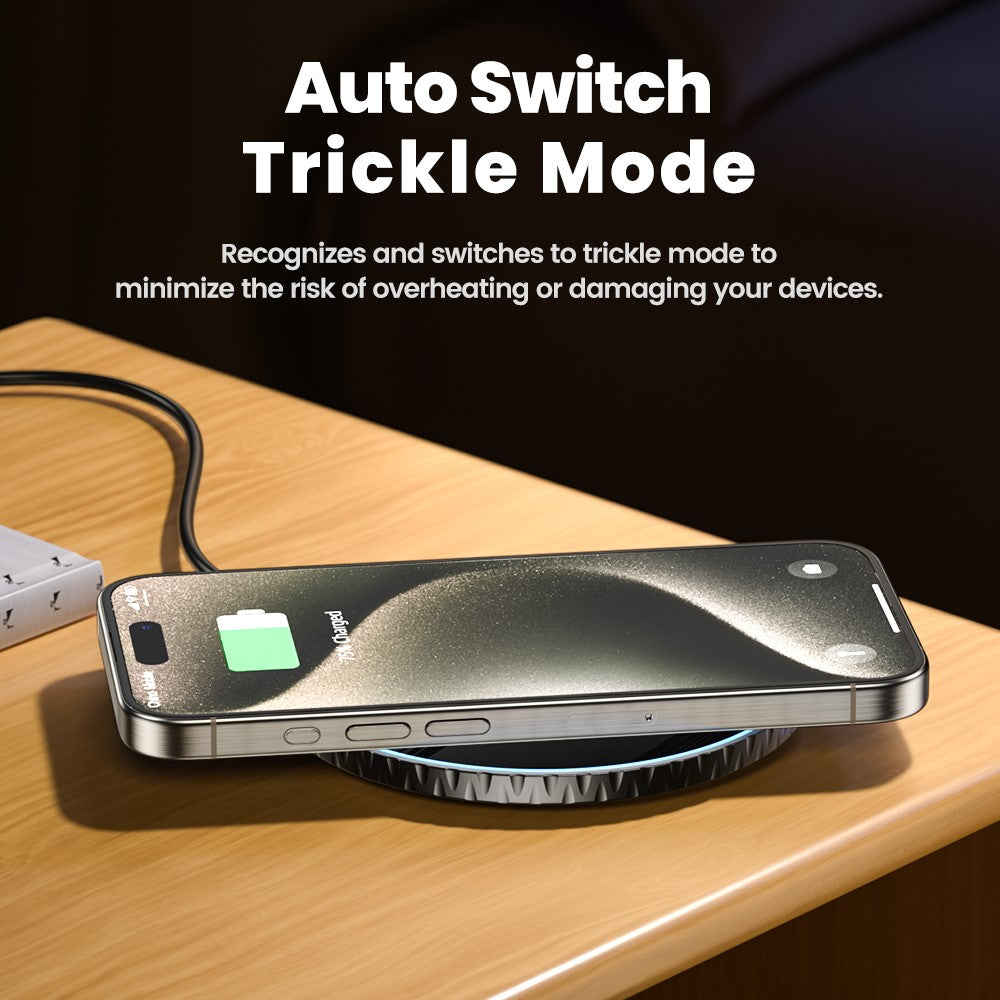 TOOCKI Ultra-Thin Wireless Charging Pad – 15W Fast Charging