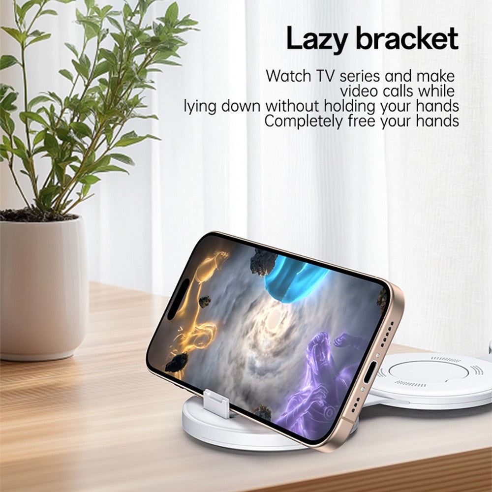 YESIDO DS29 5-in-1 Foldable Wireless Charger with Storage Box