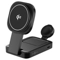 3-in-1 Qi2 Foldable Wireless Charger with Warm LED Light – for iPhone, Watch & AirPods