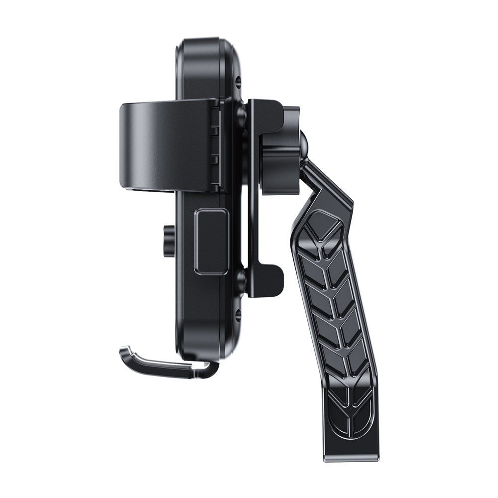 Motorcycle Phone Mount Holder 15W Wireless Charger with Sunshade for Delivery Riders Navigation
