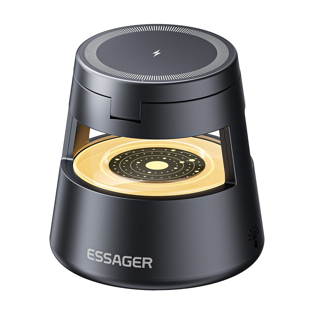 ESSAGER 4-in-1 Magnetic Desktop Wireless Charger – 15W Fast Charging Stand