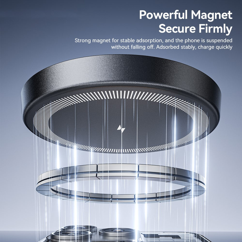 ESSAGER 4-in-1 Magnetic Desktop Wireless Charger – 15W Fast Charging Stand