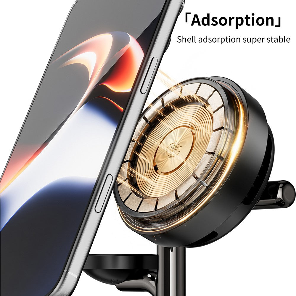 6-in-1 Magnetic Wireless Charger with Bluetooth Speaker & Cooling Stand – 25W Fast Charging