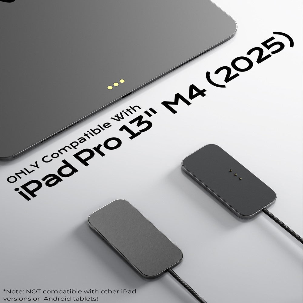 Magnetic Wireless Charger for iPad Pro 13 (2025) – Fast Charging Pad with USB