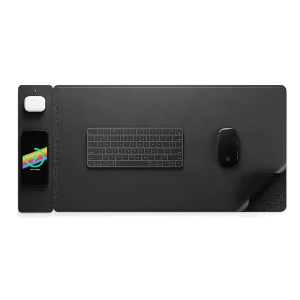 S1300 Wireless Charging Mouse Pad Large Waterproof Desk Mat Fast Charge for Home / Office