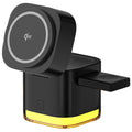 5-in-1 Qi2 Foldable Wireless Charger with Retractable Cable & LED Night Light
