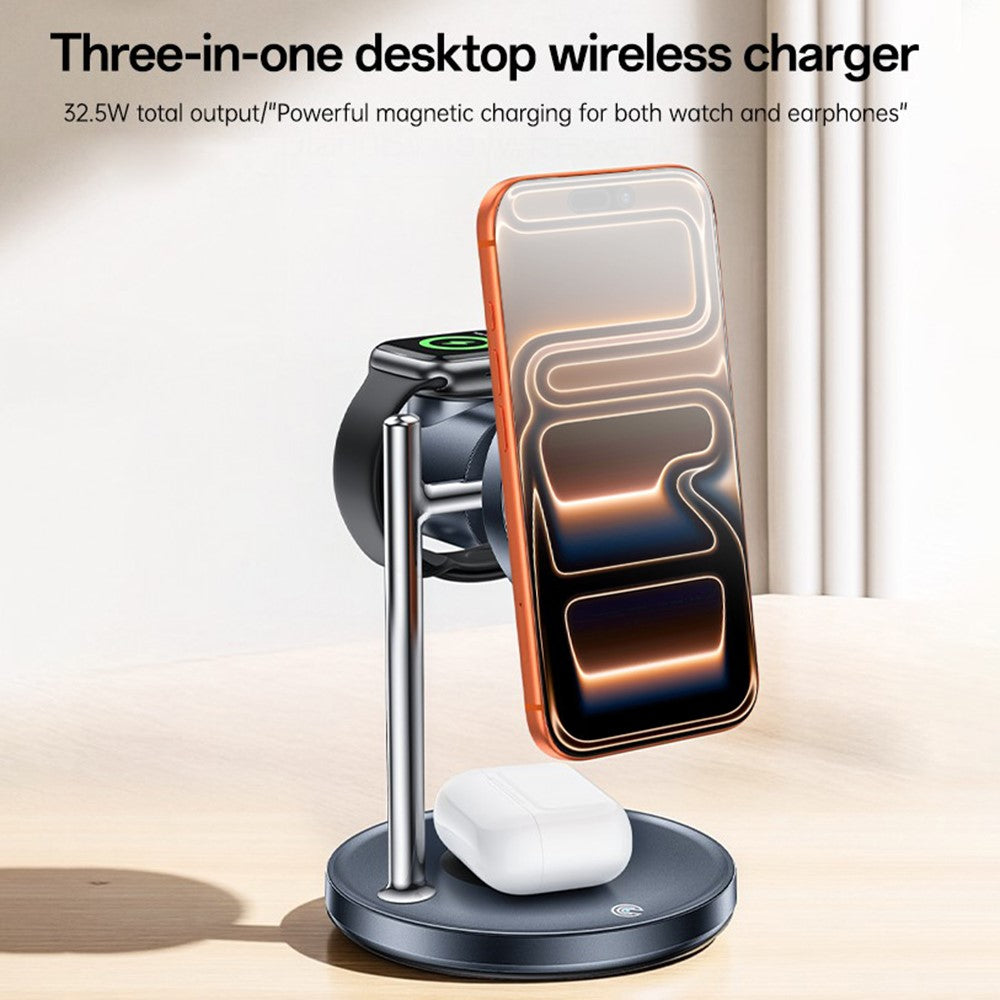YESIDO DS40 25W Wireless Charging Stand with Cooling Fan – for Samsung & iWatch