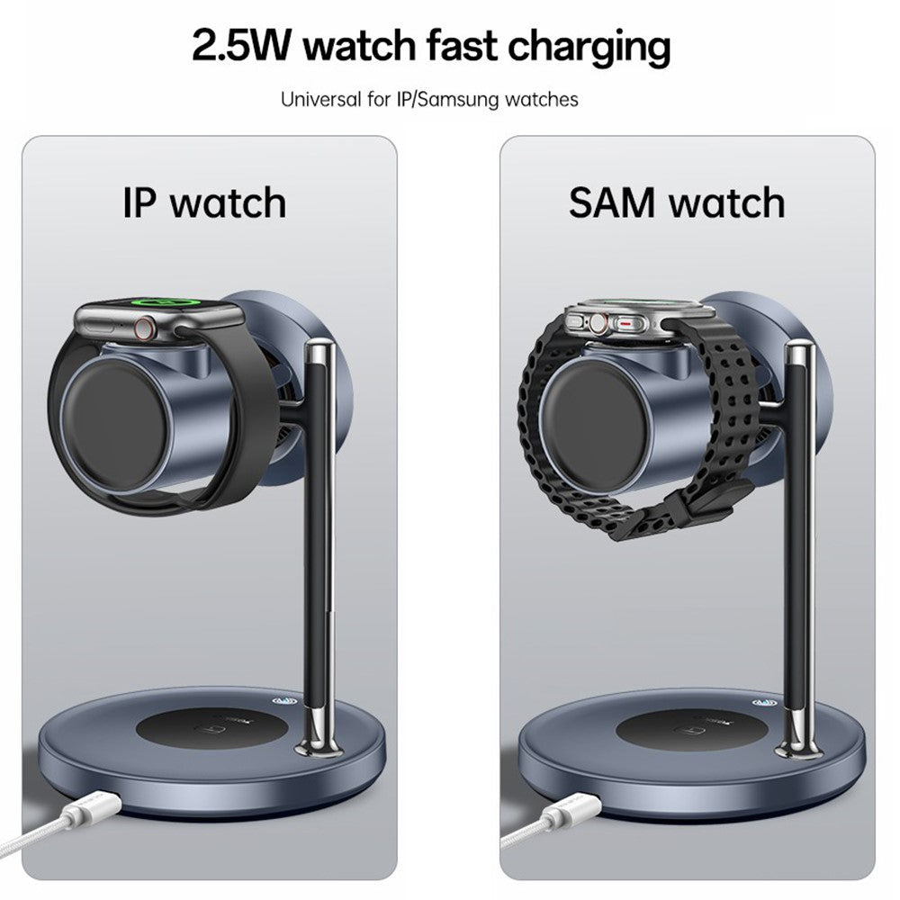 YESIDO DS40 25W Wireless Charging Stand with Cooling Fan – for Samsung & iWatch