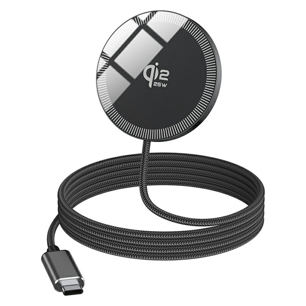Portable 25W MagSafe-Compatible Wireless Charging Pad – Qi2 Certified
