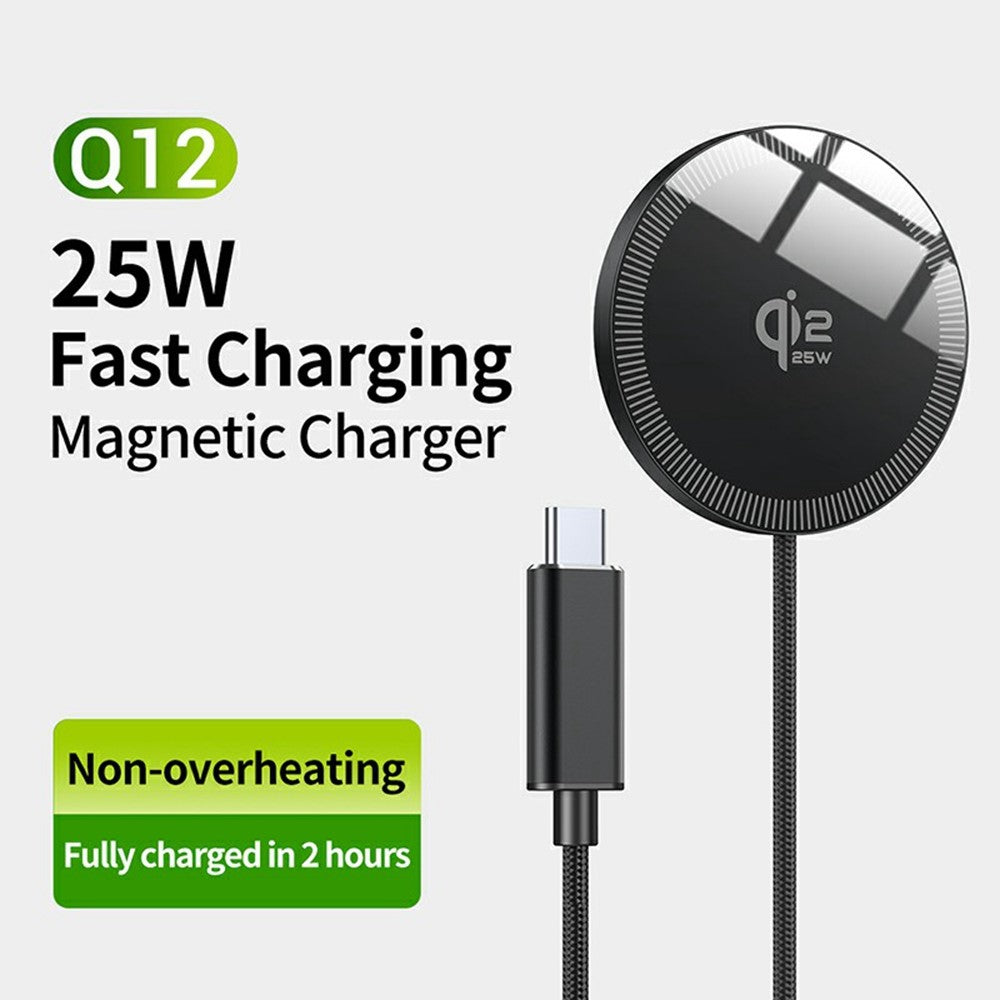 Portable 25W MagSafe-Compatible Wireless Charging Pad – Qi2 Certified
