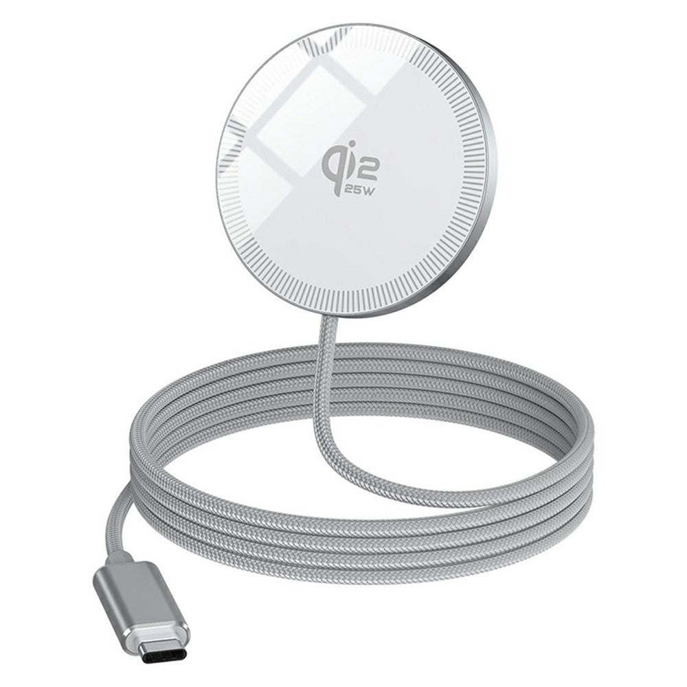 Portable 25W MagSafe-Compatible Wireless Charging Pad – Qi2 Certified