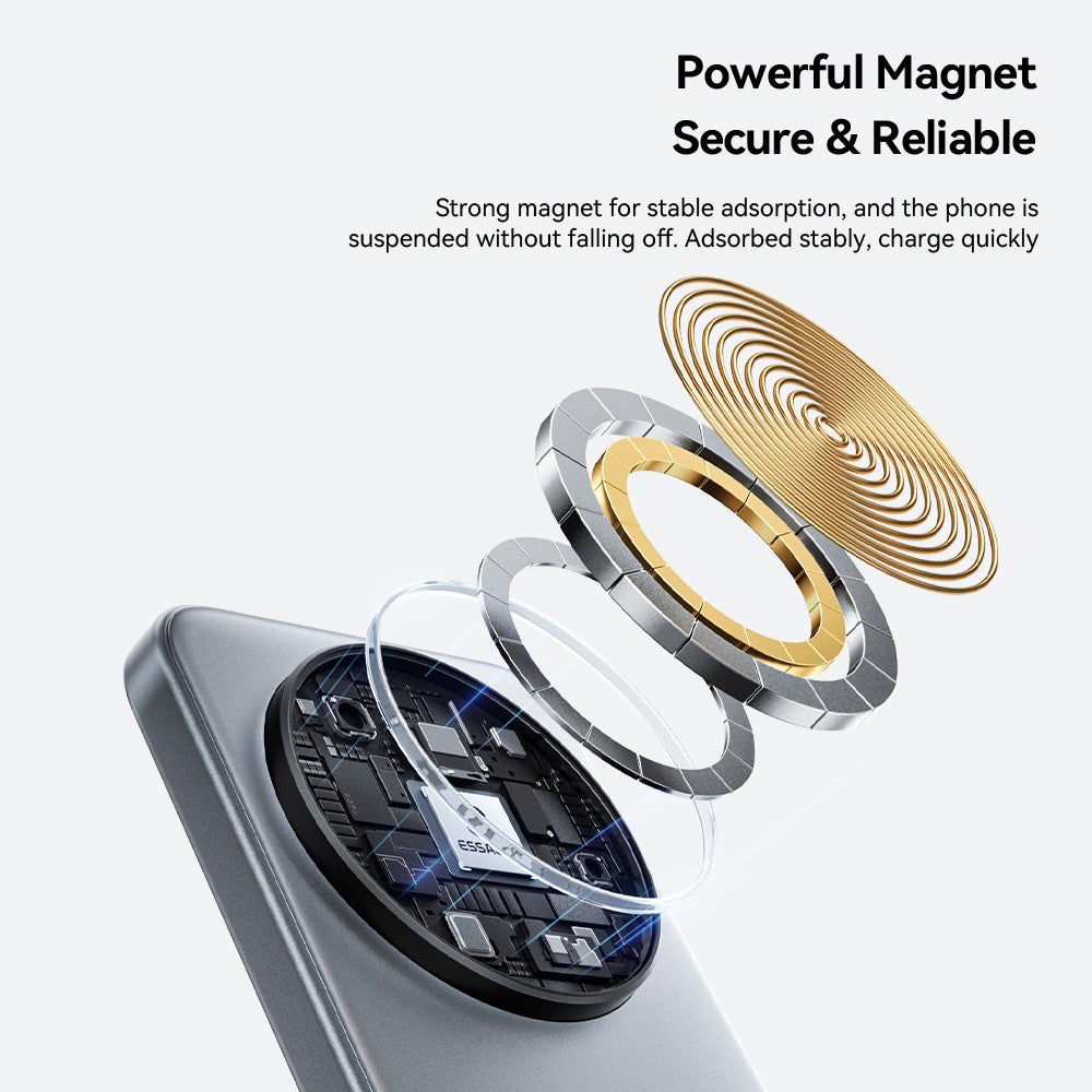 ESSAGER 3-in-1 Foldable Wireless Charger – 15W Fast Charging for Phone, Watch & Earbuds
