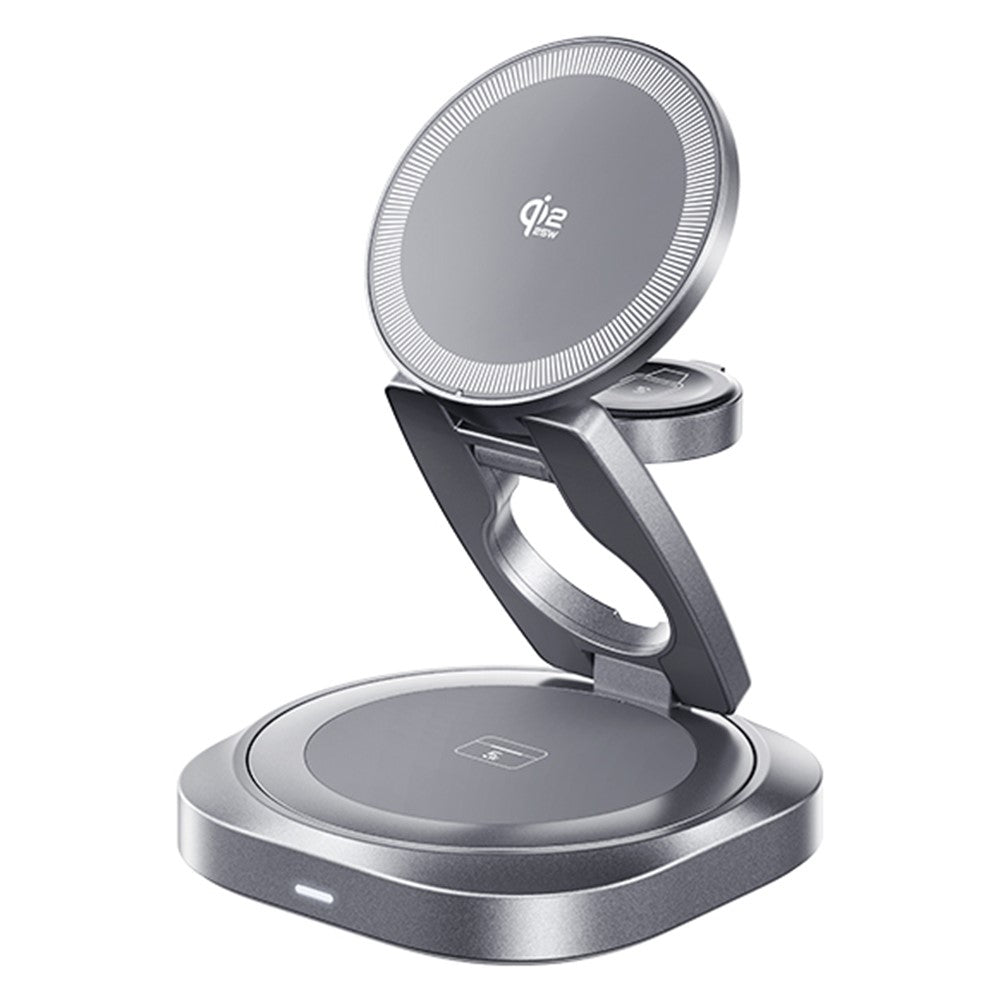 REMAX CW11 3 in 1 35W Foldable Wireless Charger Qi2.2 Magnetic Charging Stand for iPhone AirPods Watch