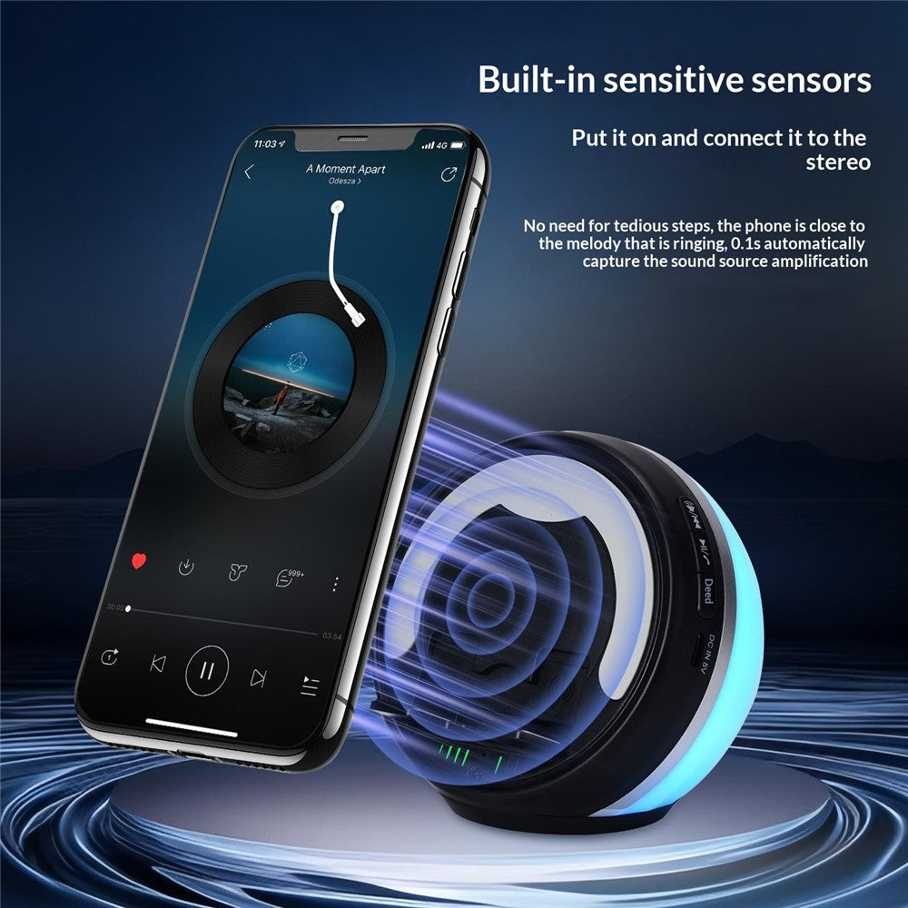 F36 Bluetooth Speaker with Phone Stand – Magnetic Induction, RGB Light