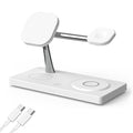 4-Position Magnetic Wireless Charging Station with Night Light & USB Output