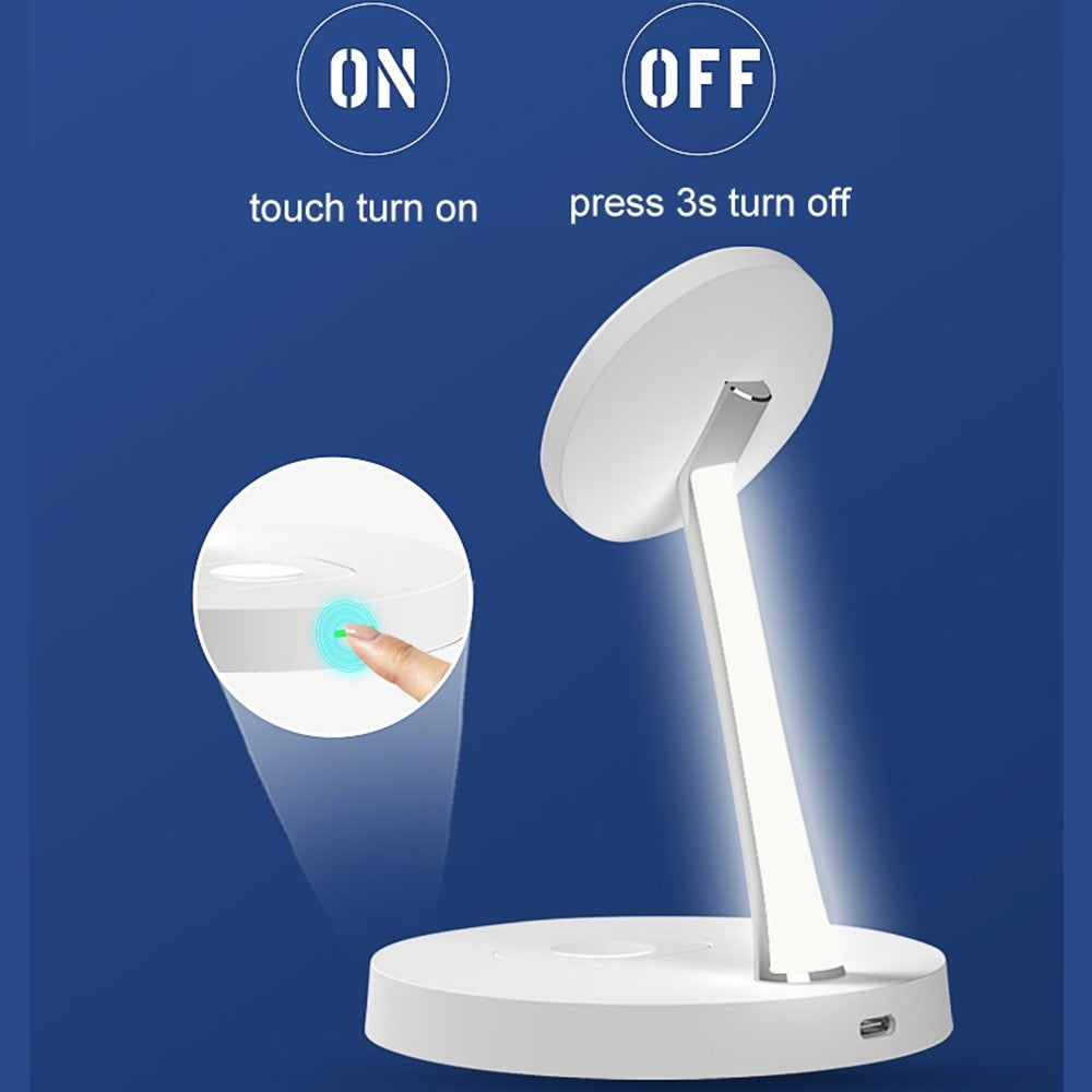 15W Magnetic Wireless Charging Station with Night Light – QI Certified