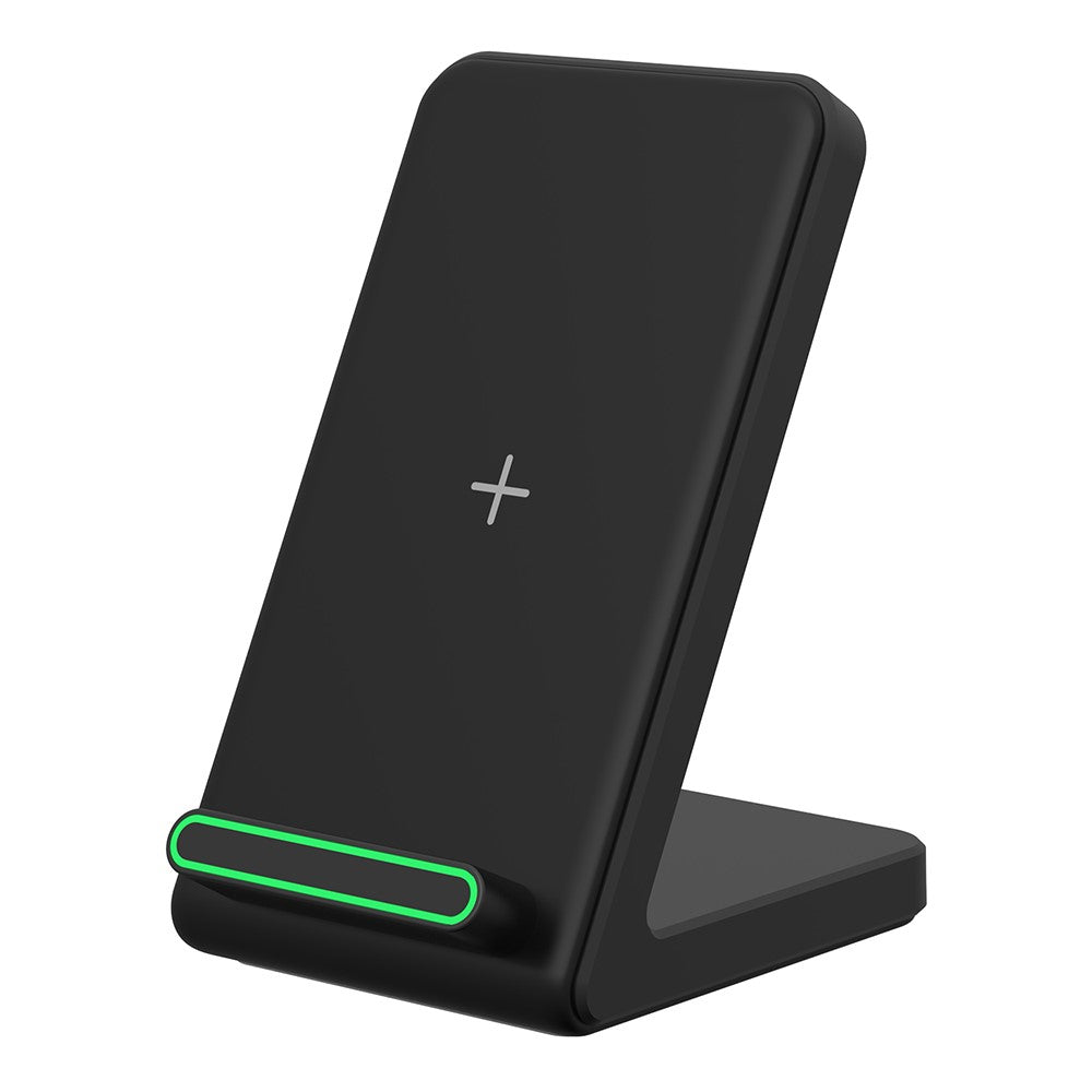 2-in-1 Wireless Charger & Phone Stand – 15W Fast Charging, Wide Compatibility