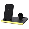 3-in-1 Foldable Wireless Charger Station with Night Light – for Apple & Samsung Watch