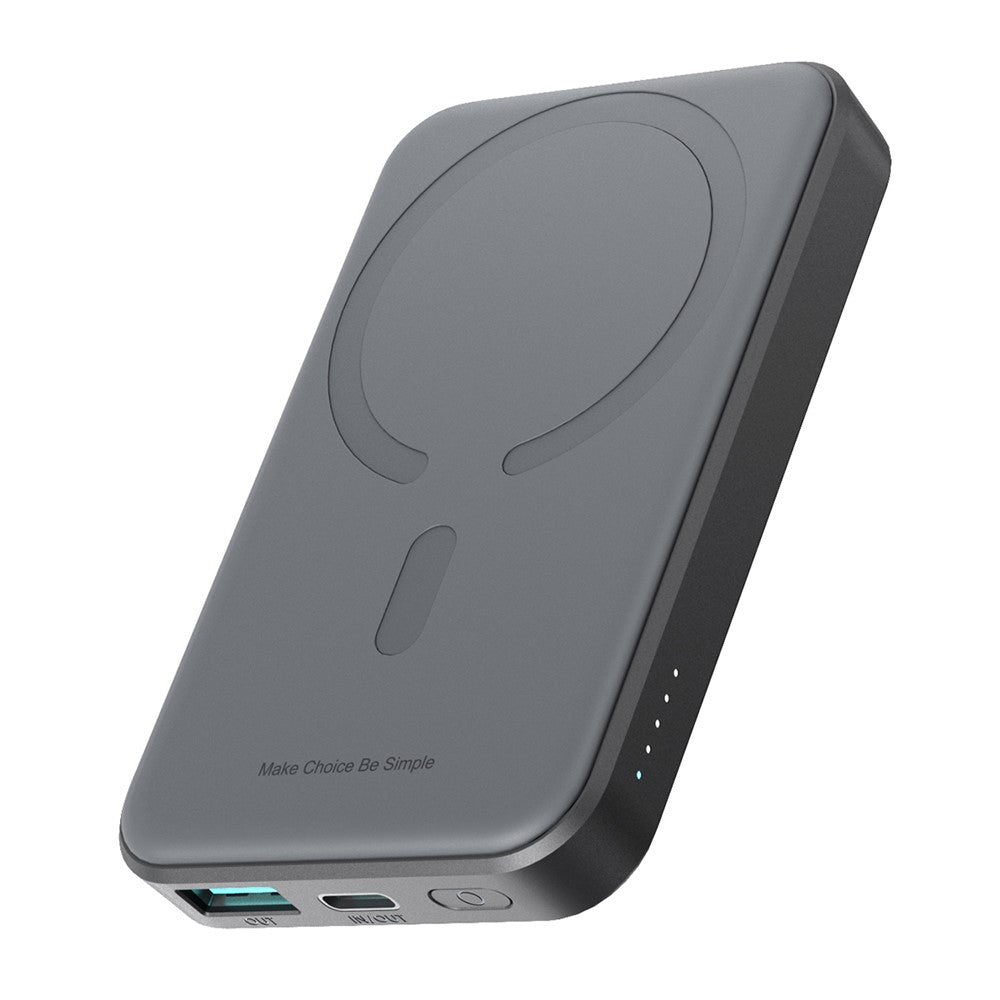 JOYROOM JR-W020 Mini 20W Fast Charging Magnetic Wireless Power Bank 5000mAh, Black