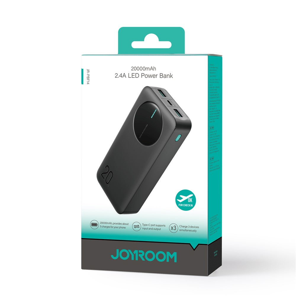 JOYROOM JR-PBF14 20000mAh 2.4A Output Power Bank Phone External Battery