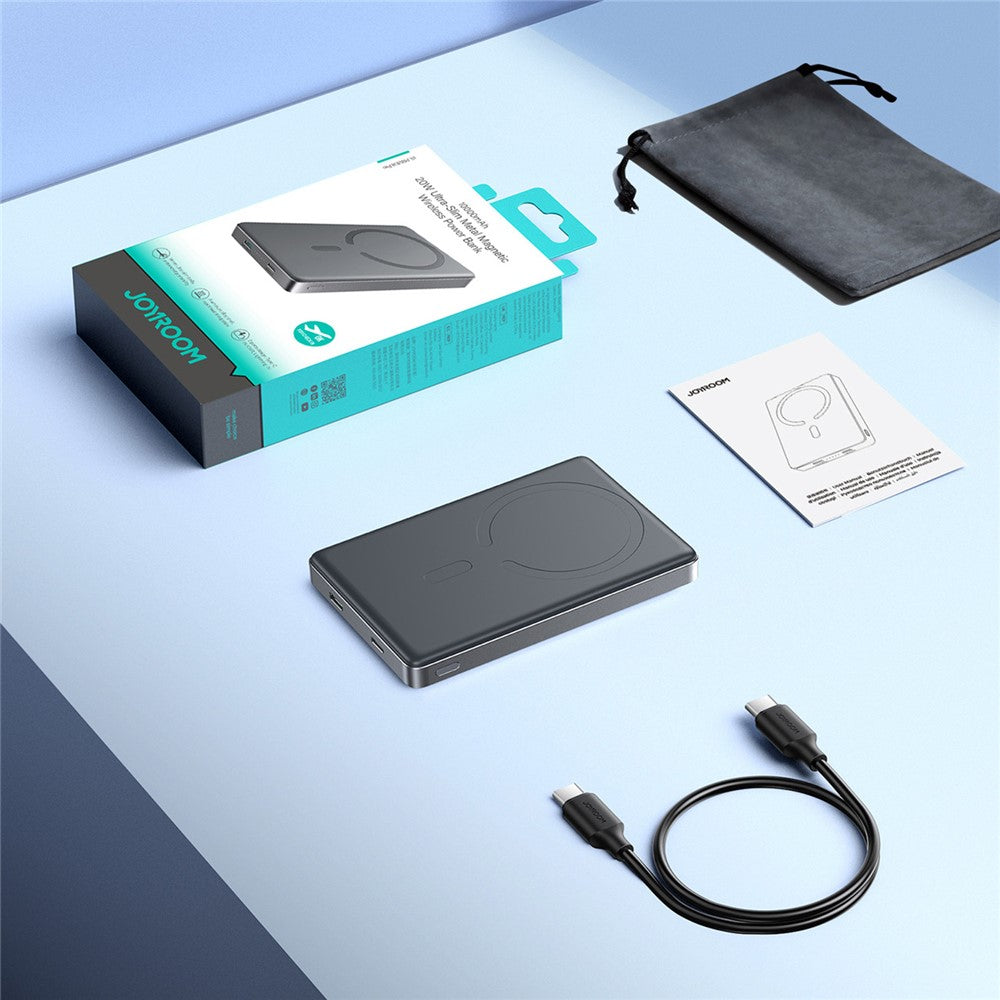 JOYROOM JR-PBM08Pro 20W Metal Magnetic Wireless Power Bank 10000mAh External Battery
