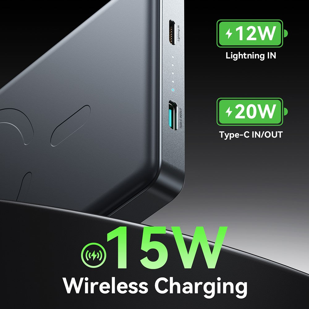 JOYROOM JR-PBM08Pro 20W Metal Magnetic Wireless Power Bank 10000mAh External Battery