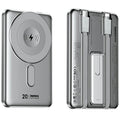 REMAX CX-1 5000mAh Power Bank with Cables Foldable Stand 15W Wireless Phone Charger