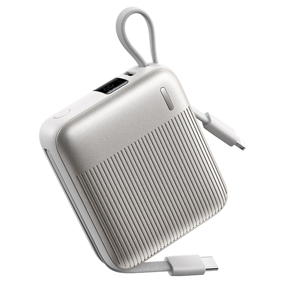 REMAX FC-05 22.5W Power Bank 10000mAh Portable Charger with Built-In Fast Charging Cable
