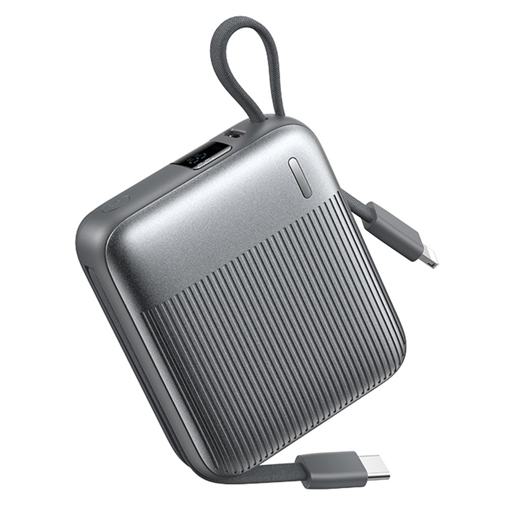 REMAX FC-05 22.5W Power Bank 10000mAh Portable Charger with Built-In Fast Charging Cable