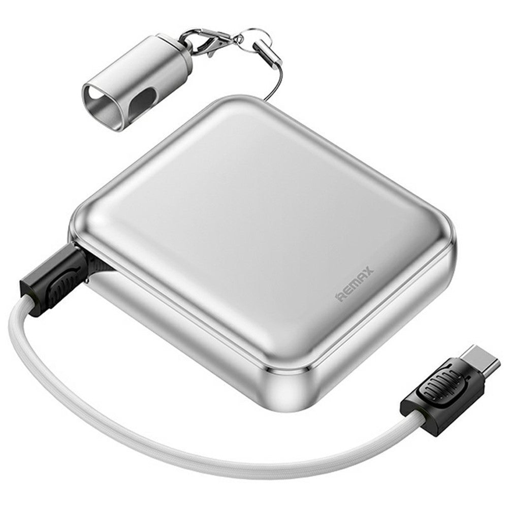 REMAX FC-07 20000mAh Power Bank 22.5W Fast Charging Aluminum Alloy Mini Charger with Lanyard Cable