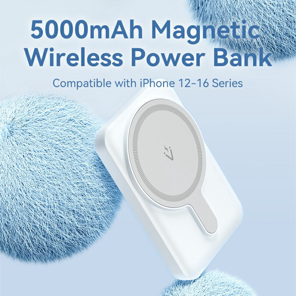 VENTION FHS Series 5000mAh Magnetic Wireless Charging Power Bank with 20W Type C Output