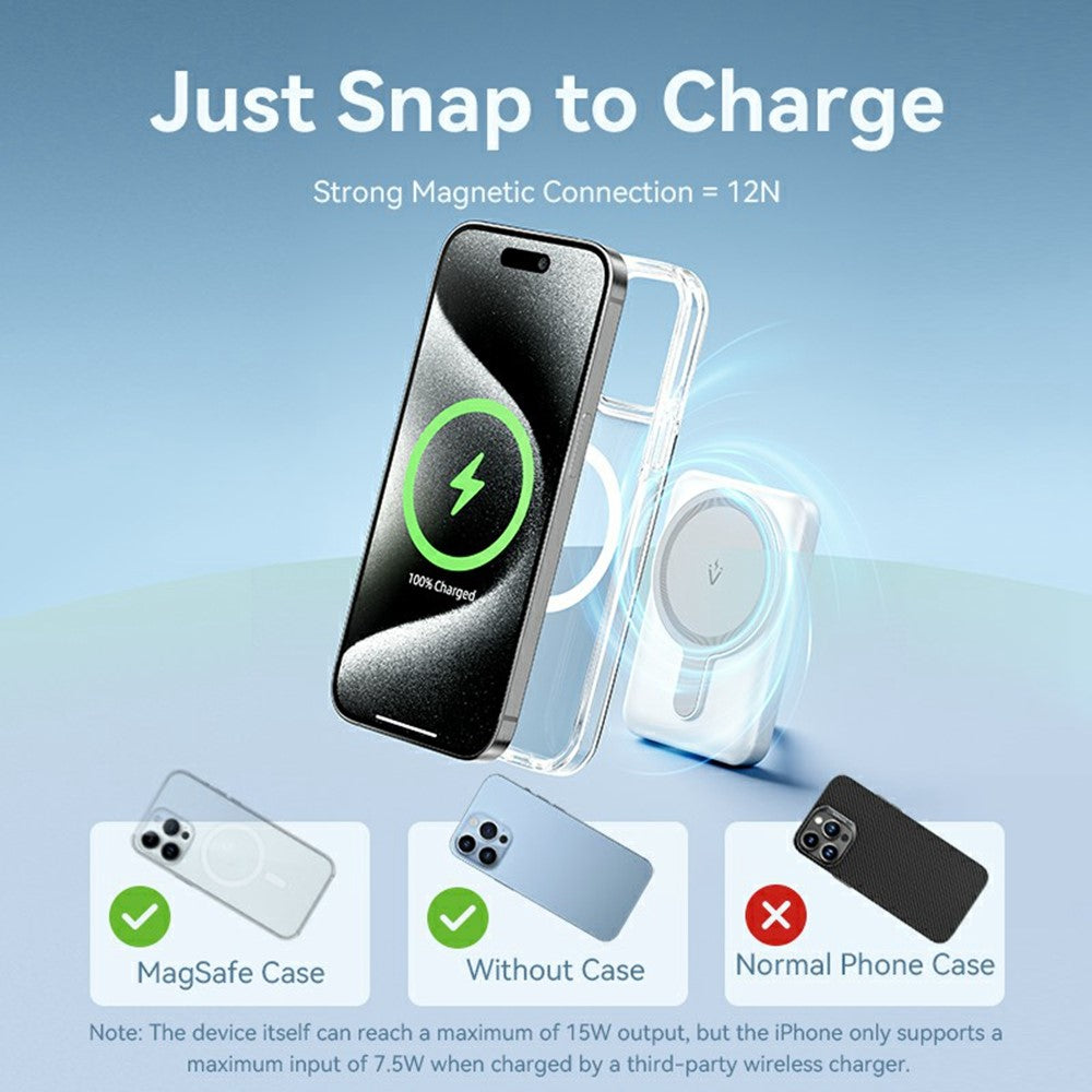 VENTION FHS Series 5000mAh Magnetic Wireless Charging Power Bank with 20W Type C Output