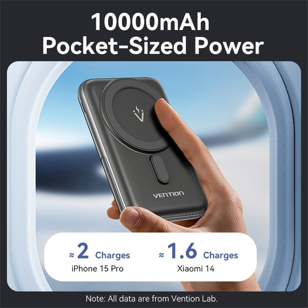 VENTION FHN Series 10000mAh Magnetic Wireless Charging Power Bank 20W Fast Charging Portable Charger
