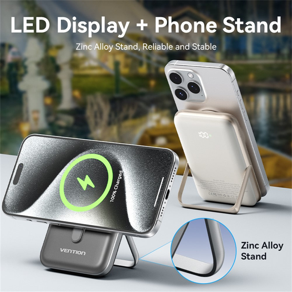 VENTION FHN Series 10000mAh Magnetic Wireless Charging Power Bank 20W Fast Charging Portable Charger